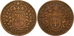 O3578 Jeton Louis XIV Dijon Pierre Guillaume Maire 1663 ->Make offer