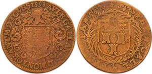 O3580 Rare Jeton Henri IV Touraine Tours Aude Gallant Maire 1598 ->Make offer