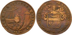 O3584 Rare Jeton Louis XIV Dijon François Baudot 1691 ->Make offer