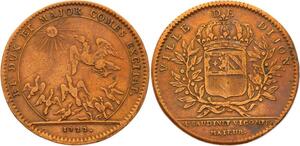 O3587 Jeton Louis XV Dijon Etienne Baudinet Maire 1722 ->Make offer