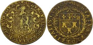 O3595 Rare Jeton Louis XIII Tours Touraine Noblesse Claude dumoulin 1624