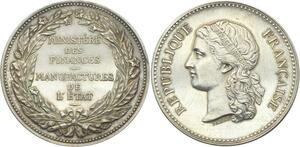 O3619 Rare Jeton Finances Manufactures Etat Argent SUP SPL ->Make offer