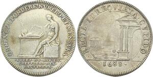 O3622 Rare Jeton Louis XIV Batiments Jurés Greffiers 1688 ->Make offer
