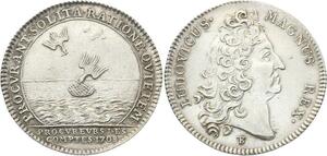 O3624 Jeton Louis XIV Chambre Comptes Roi 1708 alcyons Argent SUP >Make offer