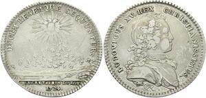 O3652 Jeton Louis XV Secretaires du Roi Emission 1724 Buste Enfantin Argent