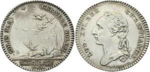 O3655 Rare Jeton Louis XVI Avocats Conseil Roi 1762 Argent ->Make offer