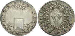 O3676 Rare Jeton Conseil du Roi Louis XIII Splendidior Motv Argent Silver SUP