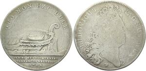 O3685 Rare Jeton Louix XIV Chambre commerce Bordeaux 1706 Argent Silver