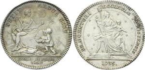 O3691 Rare Jeton Louis XV Ecoles Paris Université 1752 Argent Silver