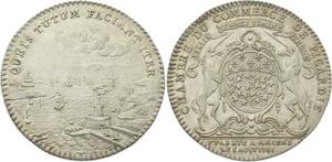 O3706 Jeton Louis XV Chambre commerce Picardie 1761 Argent Silver SPL !!