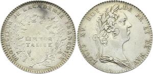 O3711 Jeton Louis XV Académie Francaise Immortalité 1732 Argent Silver