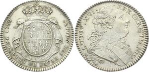 O3741 Jeton Louis XVI Etats Bretagne Rennes 1780 Argent Silver SUP ++