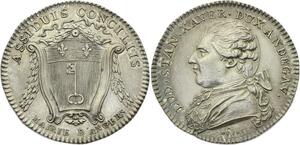 O3785 Jeton Louis XVI Angers duc d'Anjou 1785 argent silver SUP ->M offre