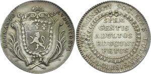 O3797 Jeton Louis XVI Lyon Maîtres Maîtresses Ecole Corporation ND Argent