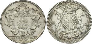 O3808 Jeton sous Louis XV Nicolas Lambert Prévot Paris 1725 Argent Silver