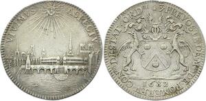 O3809 Rare Jeton R2 Aguste Robert de Pomereu Paris 1682 Argent Silver