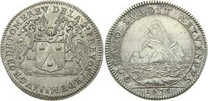 O3810 Rare Jeton R2 Louis XV Marine Galères Royales Pomereu 1678 Argent Silver