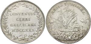 O3831 Rare R2 Jeton Louis XV Clergé Religion 1730 Argent Silver ->Make offer