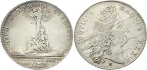 O3852 Jeton Louis XV Ordinaire des guerres 1715 Pallas Argent Silver