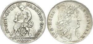 O3881 Rare R3 Jeton Louis XIV Admnistration Domaines 1678 Argent Silver