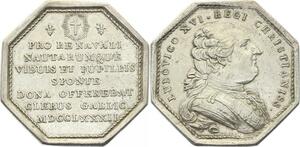 O3888 Rare R2 Jetton Louis XVI 1782 Assemblée Clergé Religieux Argent Silver