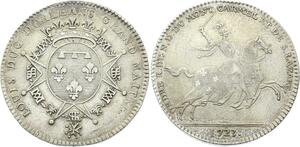 O3894 Rare R2 Jeton Louis XV Ordres du Roi Philippe de Courcillon 1701 Argent