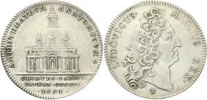 O3904 Rare Jeton Louis XIV Académie Chirurgie Chirurgiens Paris 1691 argent