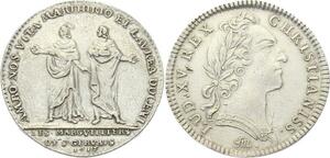 O3906 Rare Jeton Louis XV Marguilliers Saint Gervais SAINT-Protais 1715 Argent