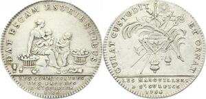 O3907 Rare Jeton Eglise Saint-Sulpice 1756 Argent Silver ->Make offer