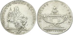 O3925 Rare Jeton Assemblée du Clergé 1690 Argent Silver TTB ->Make offer