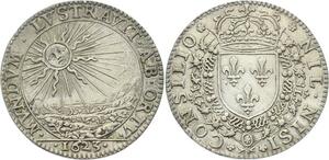 O3947 Rare R2 Jeton Louis XIII 1623 Conseil Roi Argent ->Make offer