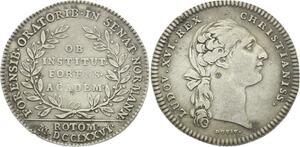 O3952 Rare Jeton Louis XVI 1776 Académie Amiens Argent ->Make offer