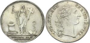 O3961 Rare Jeton Méreau Paris Fabrique St Barthelemy Argent FDC ->Make offer