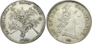 O3969 Rare Jeton Louis XV 1754 Saint Merry Eglises Argent ->Make offer