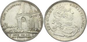 O3984 Rare Jeton Louis XV 1750 Art de la Franc Maçonnerie Argent ->Make offer