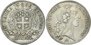 O3989 Rare R2 Jeton Louis XV 1750 Corporations Orfèvres Argent Silver