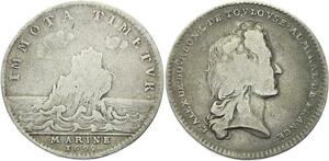 O3997 Rare Jeton Toulouse Louis Alexandre de Bourbon Comte Marine 1695 Argent