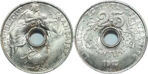 O7 Finest Top Pop France 25 Centimes Essai Coudray 1913 PCGS SP66 FDC -&gt; M offer