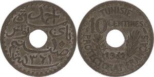 O121 Tunisie 10 Centimes Ahmad Pasha Protectorat Francais 1942 SPL FDC