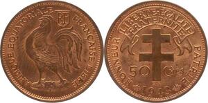 O181 Afrique Equatoriale Francaise 50 Centimes Liberté 1943 FDC !!-> M offer