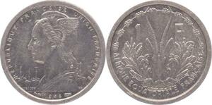 O185 Afrique Equatoriale Francaise 1 Franc Marianne 1948 Superbe +++