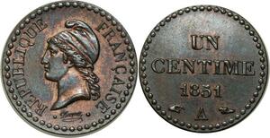O312 France 1 Centime Dupré 1851 A Paris Superbe -> Make offer