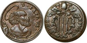 O347 Vatican Quattrino Benedict XIV P Lambertini Petrvs 1740 1758 > Make Offer