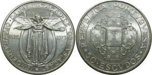 O762 Portugal 50 Escudos Os Lusiadas 1972 Argent Silver UNC !!!
