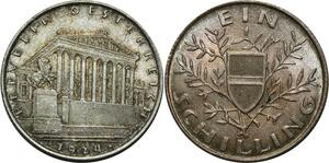 O792 Autriche 1 Schilling 1924 Wien Argent Silver UNC BU