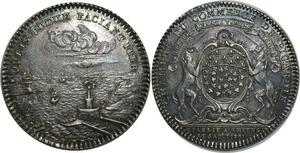 O808 Jeton Chambre de Commerce de Picardie Louis XV 1761 Argent Superbe SPL