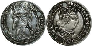 O813 Scarce Ferdinando I d’Aragona 1458-1494 Gros Coronat Argent