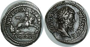 O821 Rare Denarius Denier Septimius Severus Indulgentia Avgg Rome 193-211 AD