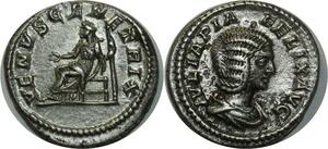 O822 Denier Julia Domna Caracalla Ivlia Felix Avg Venvs Genetrix Rome 198-217