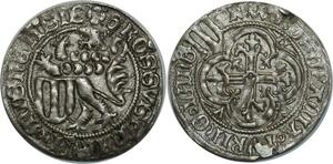O896 Rare Germany Sachsen Markgrafschaft Meißen Schildgroschen Friedrich IV/II Sigismund Turingen 1428-1431 Silver